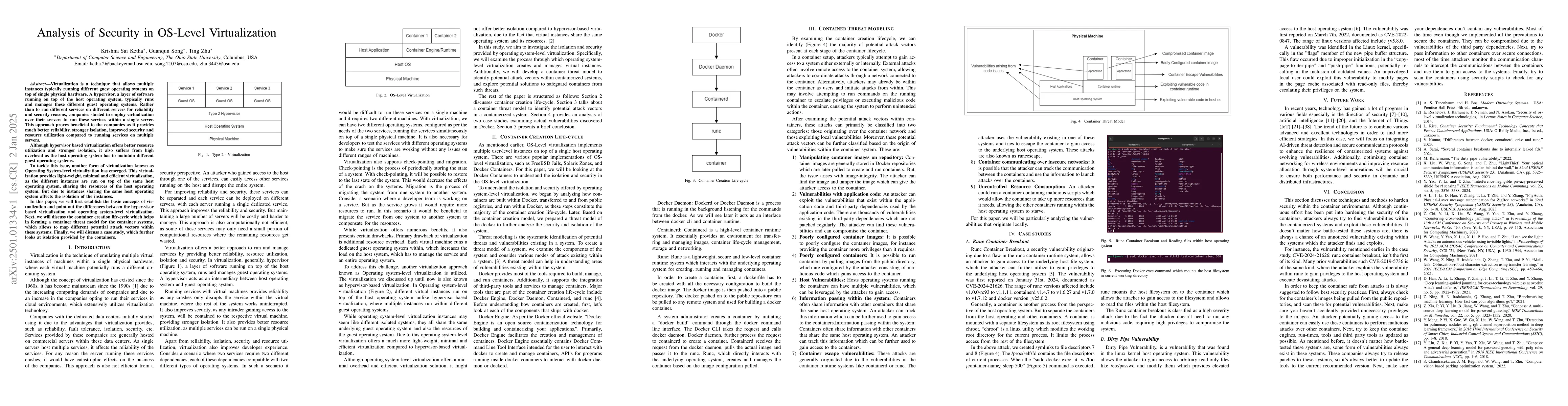 Thumbnail for Analysis of Security in OS-Level Virtualization