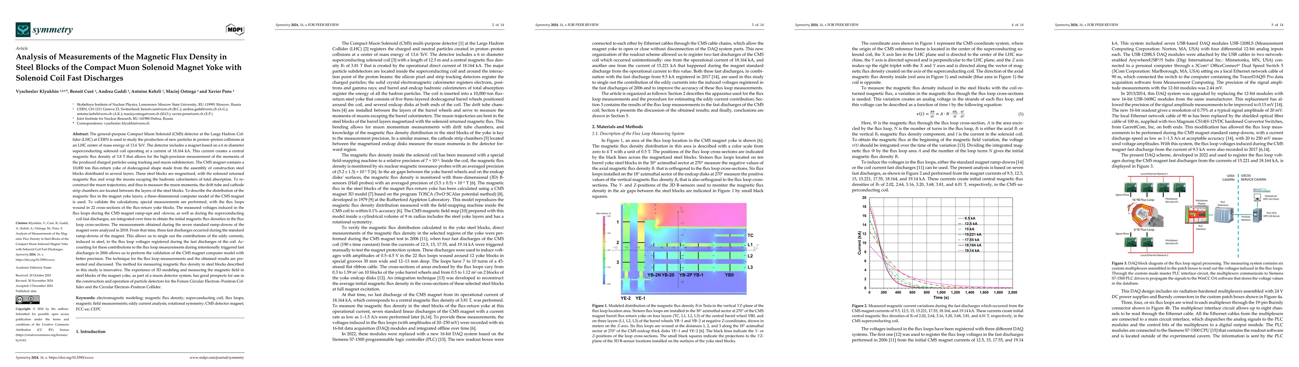 Thumbnail for Analysis of Measurements of the Magnetic Flux Density in Steel Blocks of
  the Compact Muon Solenoid Magnet Yoke with Solenoid Coil Fast Discharges
