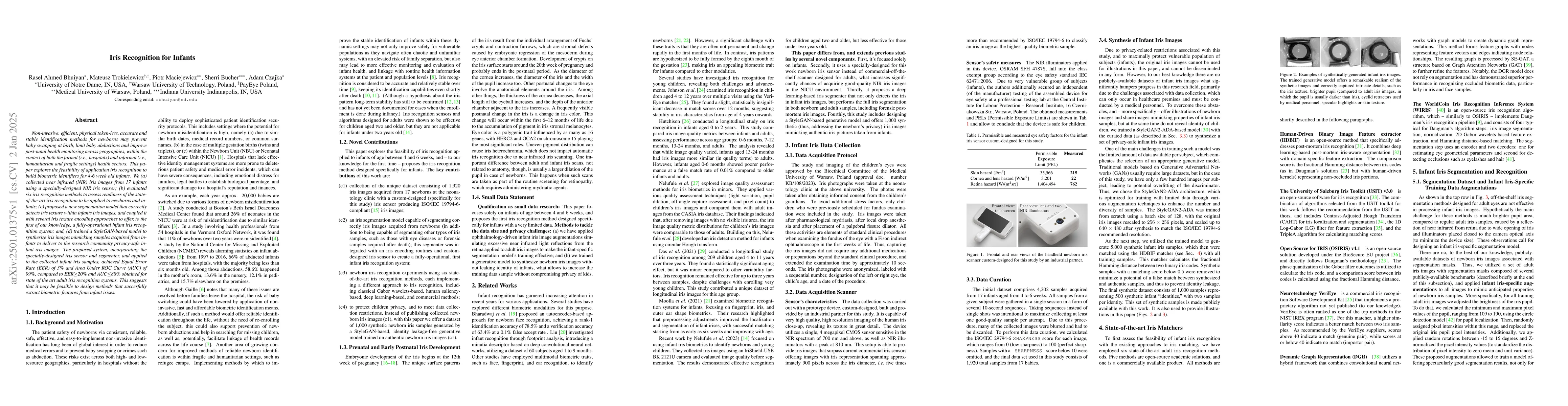 Thumbnail for Iris Recognition for Infants