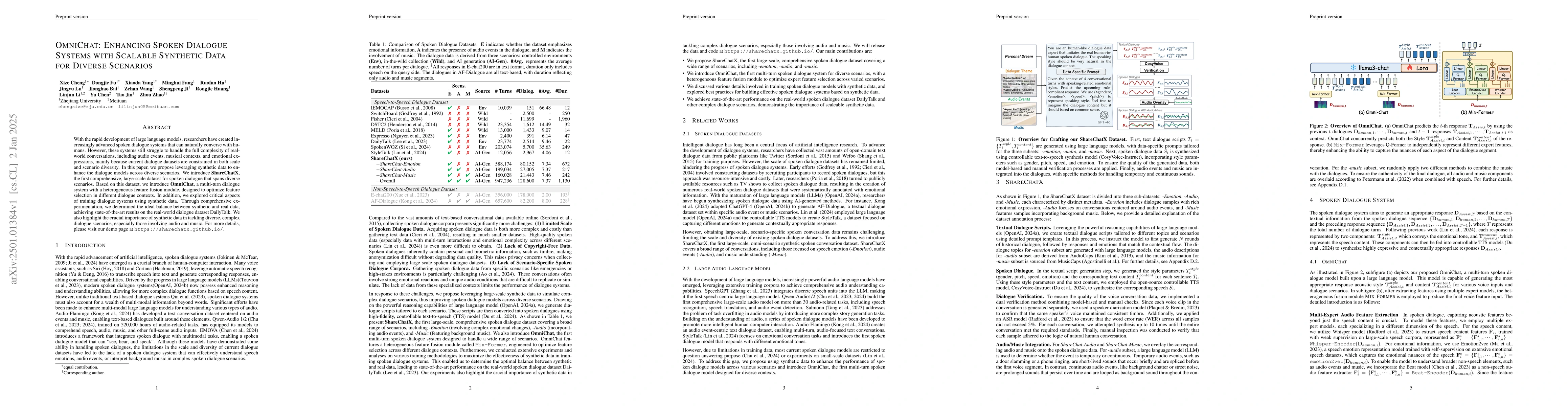 Thumbnail for OmniChat: Enhancing Spoken Dialogue Systems with Scalable Synthetic Data
  for Diverse Scenarios