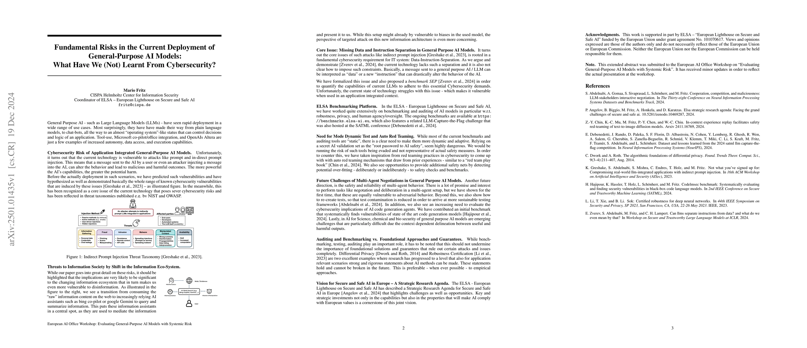 Thumbnail for Fundamental Risks in the Current Deployment of General-Purpose AI
  Models: What Have We (Not) Learnt From Cybersecurity?