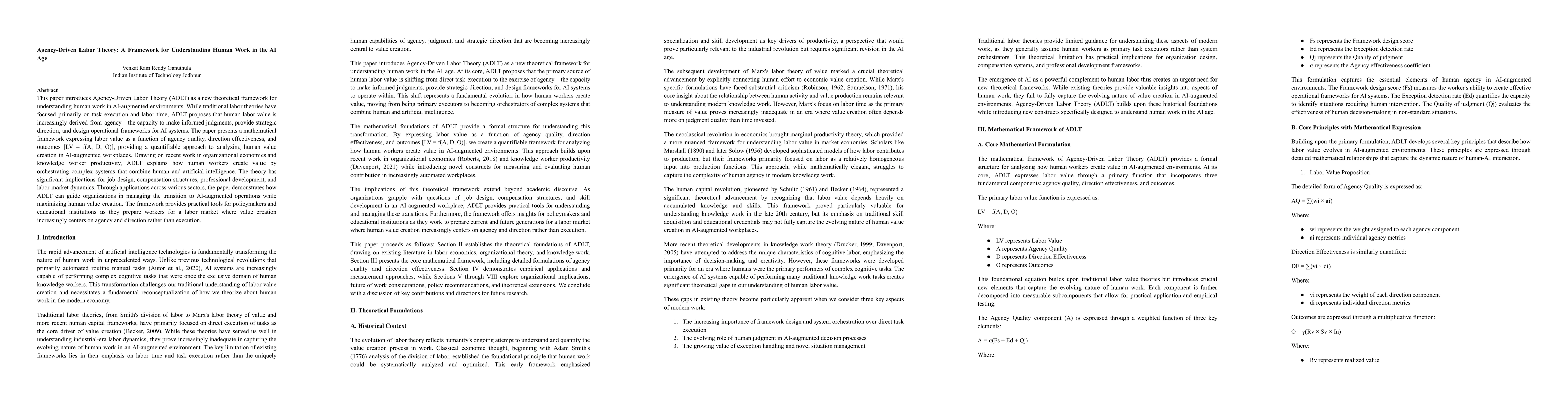 Thumbnail for Agency-Driven Labor Theory: A Framework for Understanding Human Work in
  the AI Age