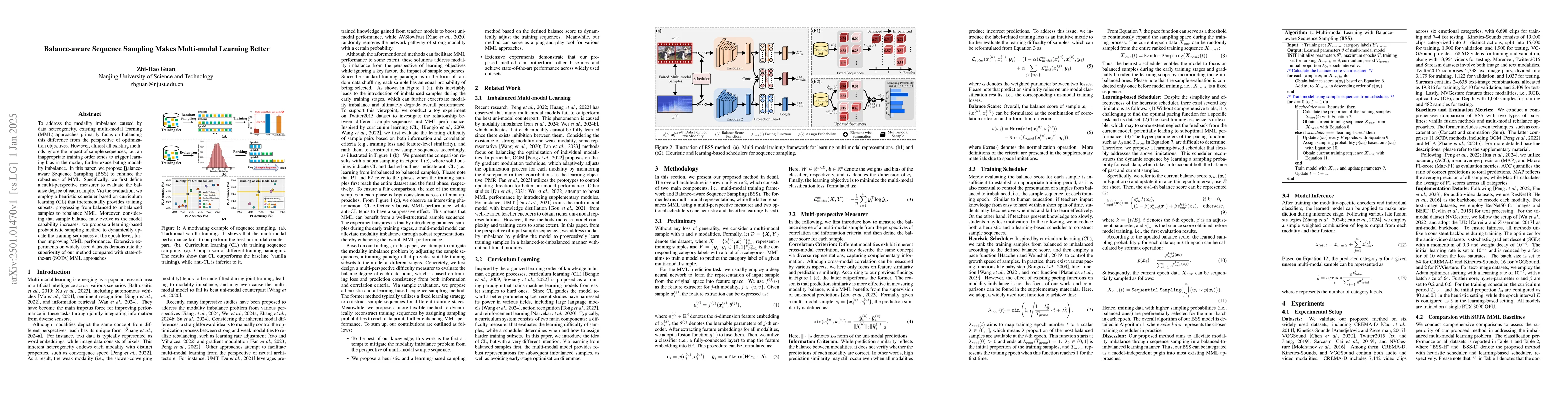 Thumbnail for Balance-aware Sequence Sampling Makes Multi-modal Learning Better