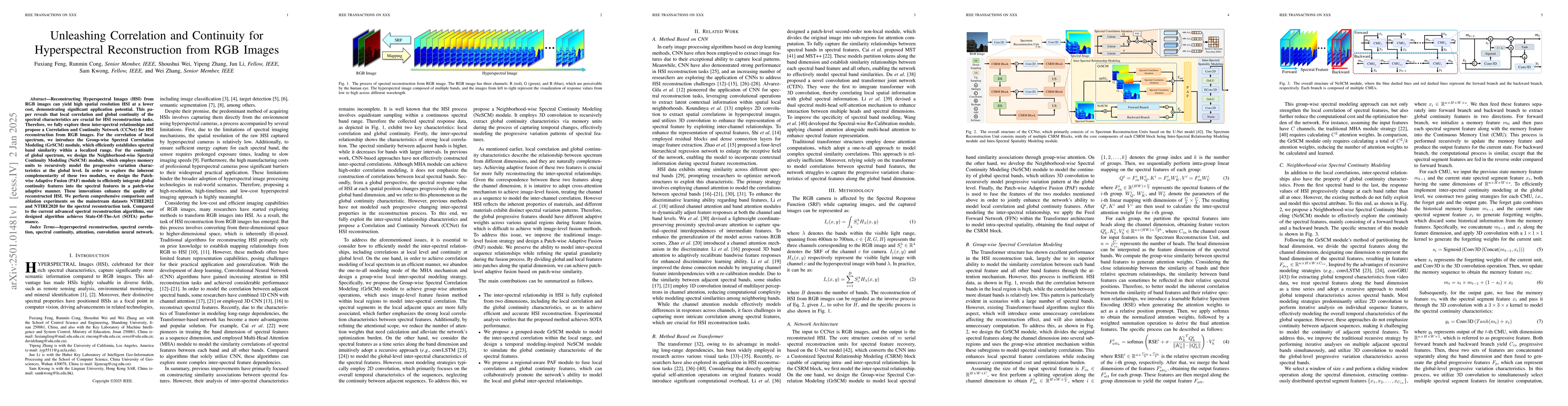 Thumbnail for Unleashing Correlation and Continuity for Hyperspectral Reconstruction
  from RGB Images