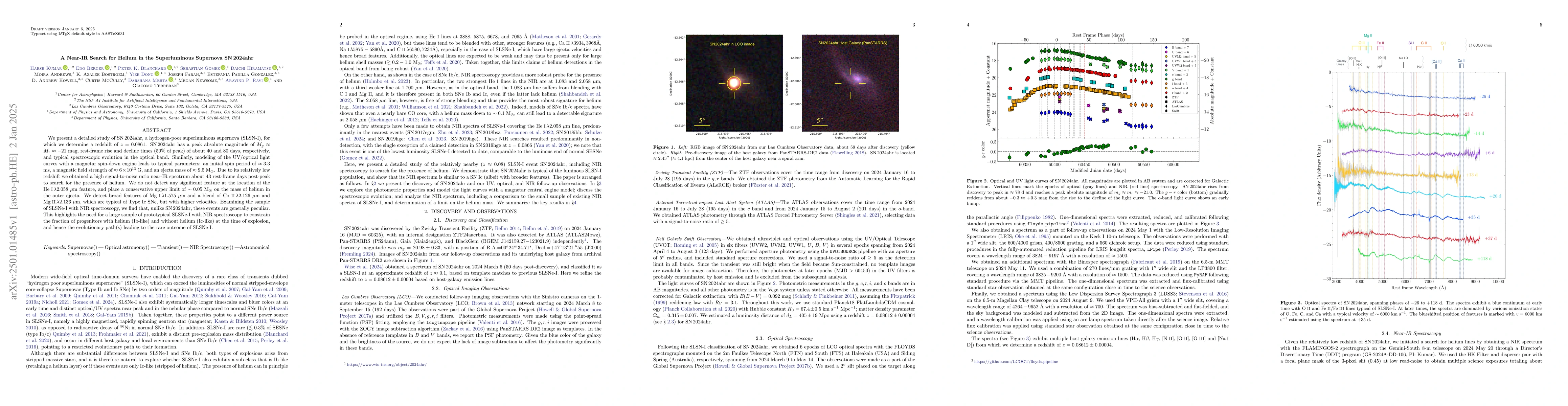 Thumbnail for A Near-IR Search for Helium in the Superluminous Supernova SN 2024ahr