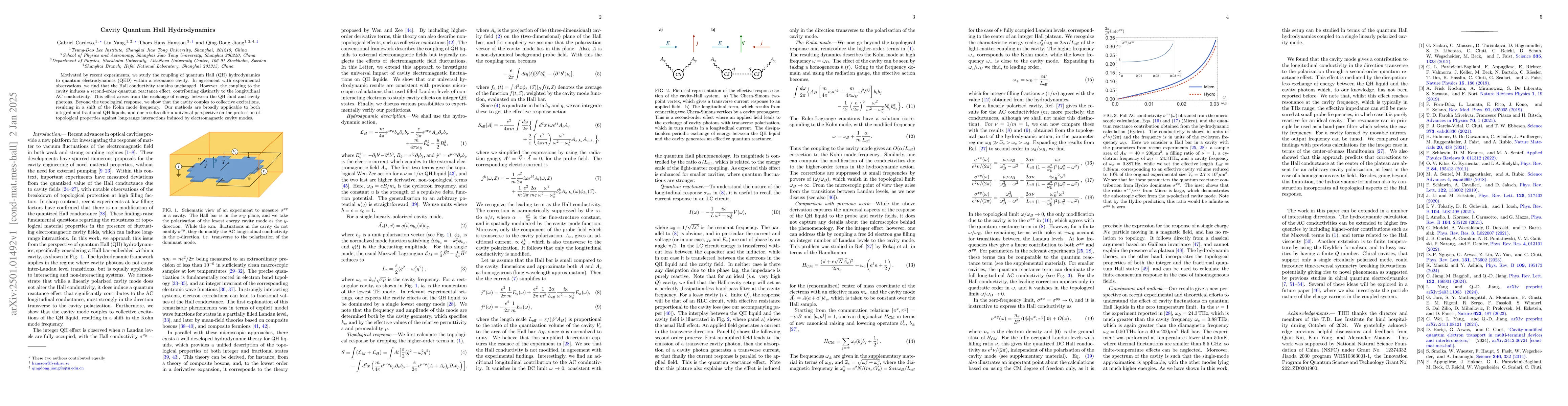 Thumbnail for Cavity Quantum Hall Hydrodynamics