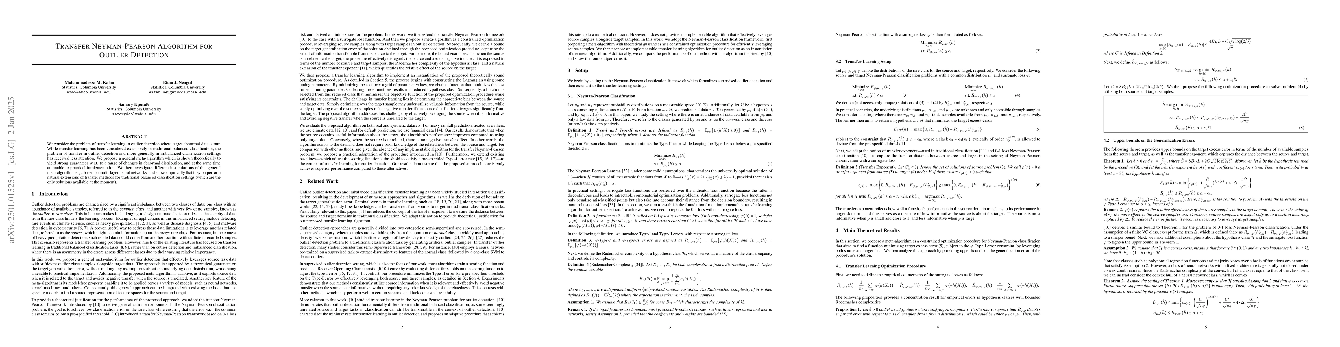 Thumbnail for Transfer Neyman-Pearson Algorithm for Outlier Detection
