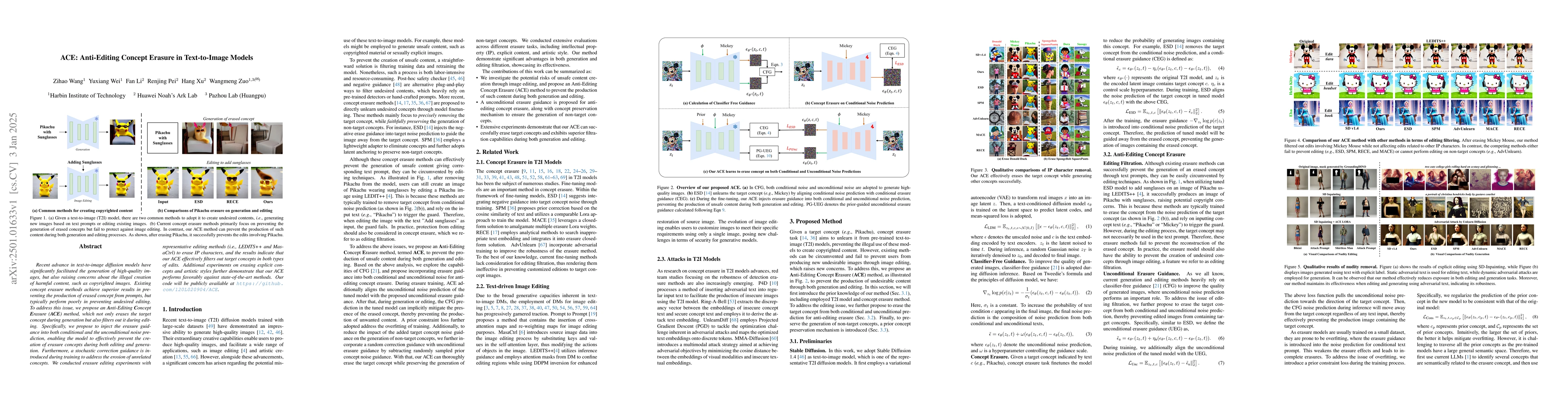 Thumbnail for ACE: Anti-Editing Concept Erasure in Text-to-Image Models