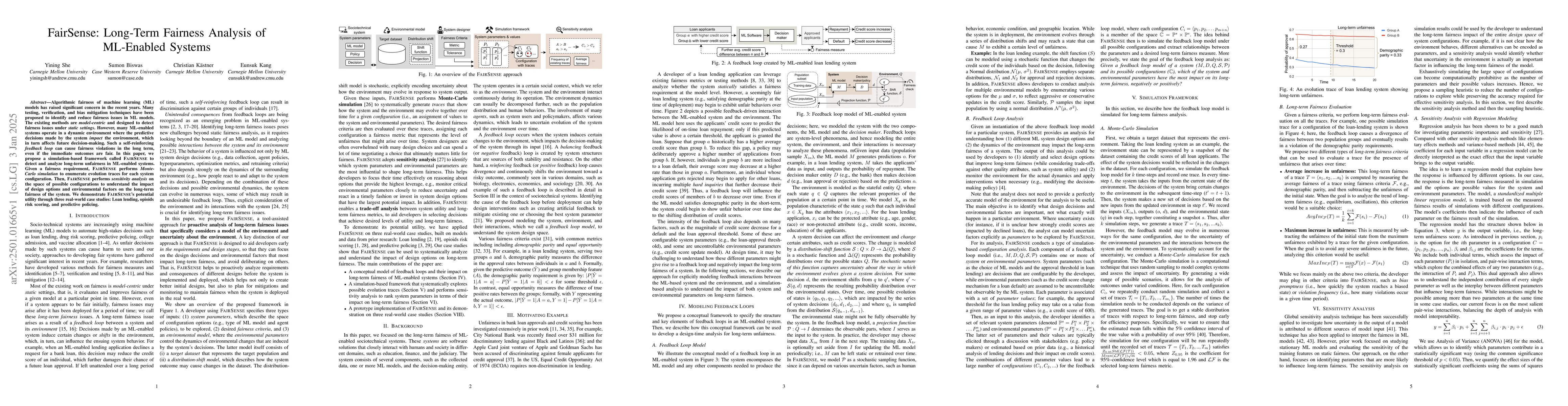 Thumbnail for FairSense: Long-Term Fairness Analysis of ML-Enabled Systems