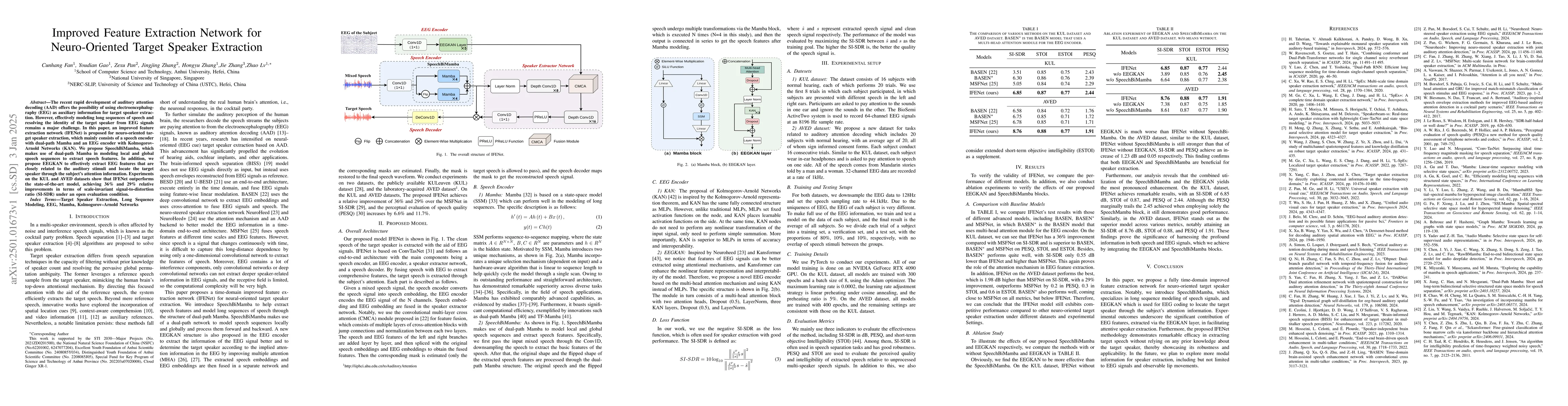 Thumbnail for Improved Feature Extraction Network for Neuro-Oriented Target Speaker
  Extraction