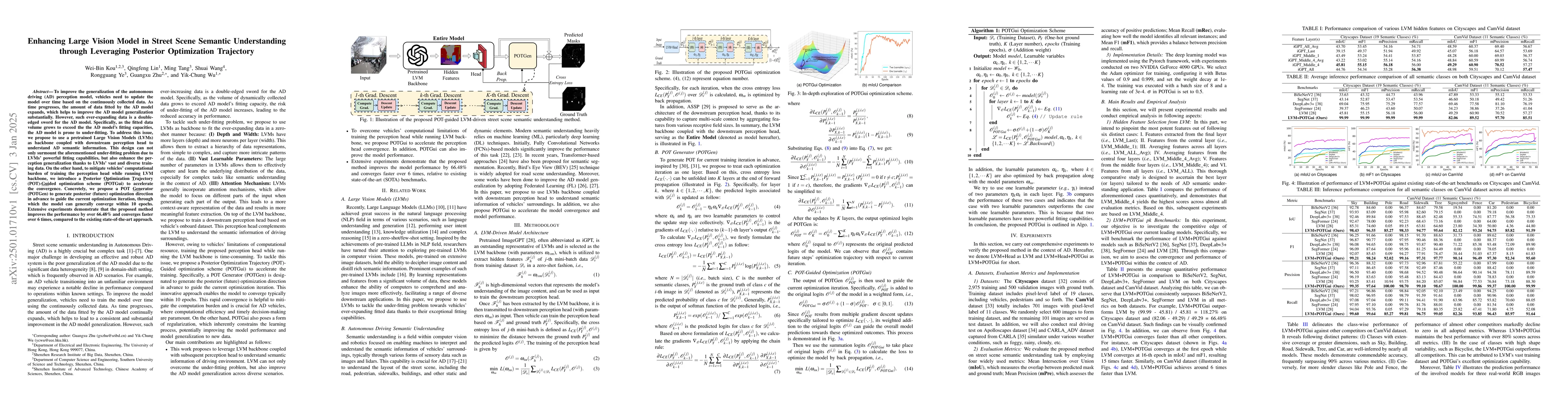 Thumbnail for Enhancing Large Vision Model in Street Scene Semantic Understanding
  through Leveraging Posterior Optimization Trajectory