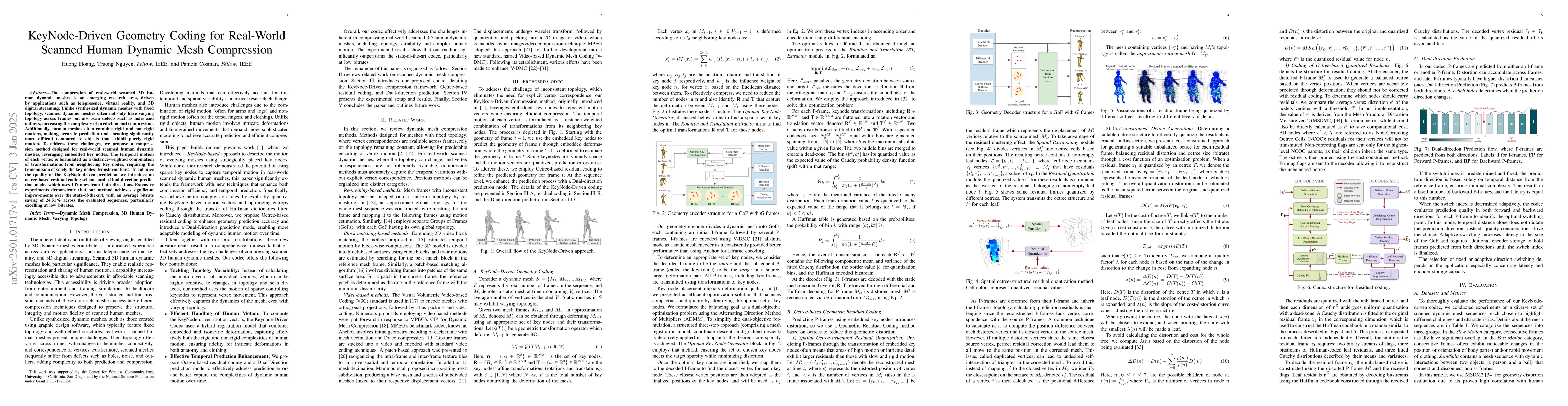 Thumbnail for KeyNode-Driven Geometry Coding for Real-World Scanned Human Dynamic Mesh
  Compression