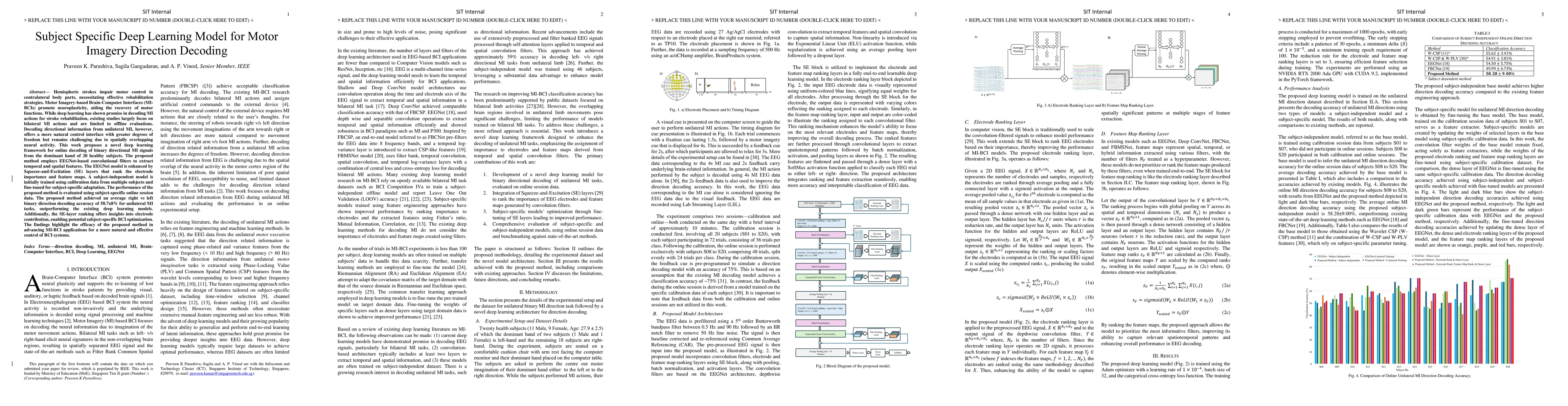 Thumbnail for Subject Specific Deep Learning Model for Motor Imagery Direction
  Decoding