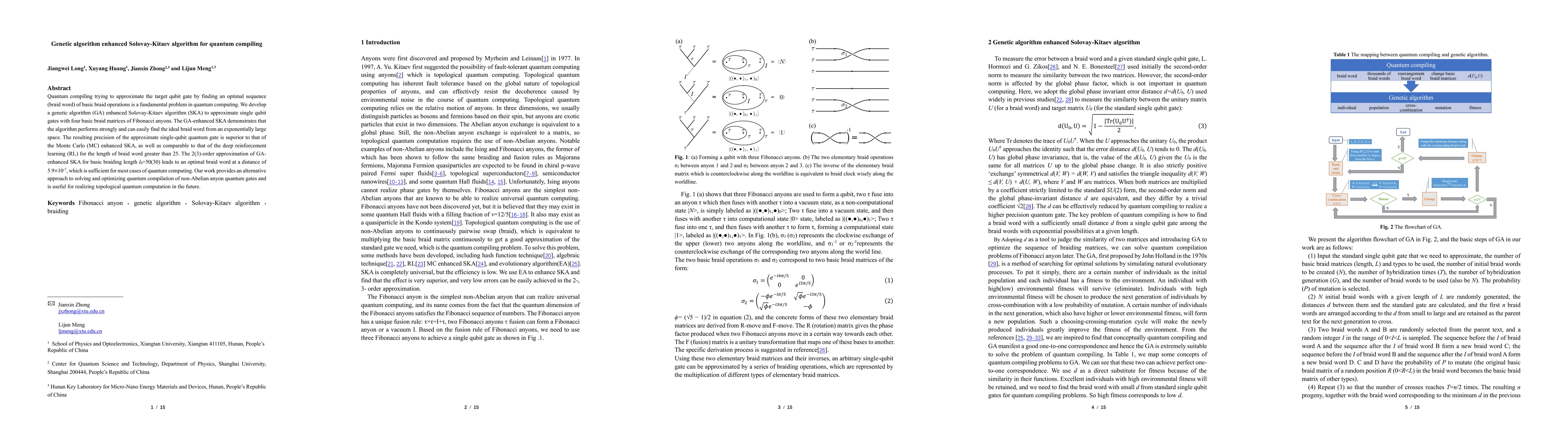 Thumbnail for Genetic algorithm enhanced Solovay-Kitaev algorithm for quantum
  compiling