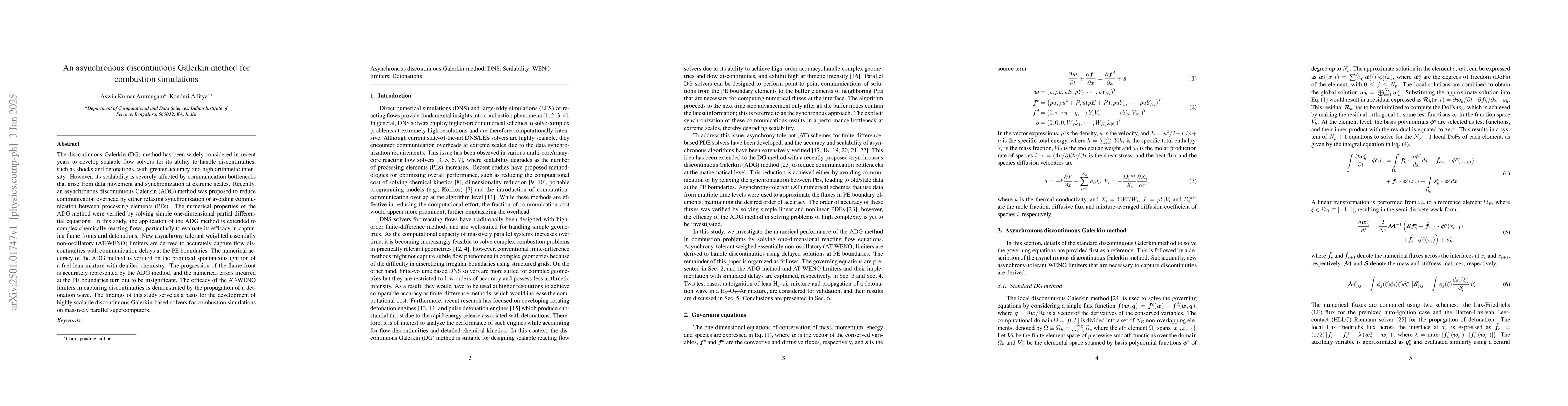 Thumbnail for An asynchronous discontinuous Galerkin method for combustion simulations