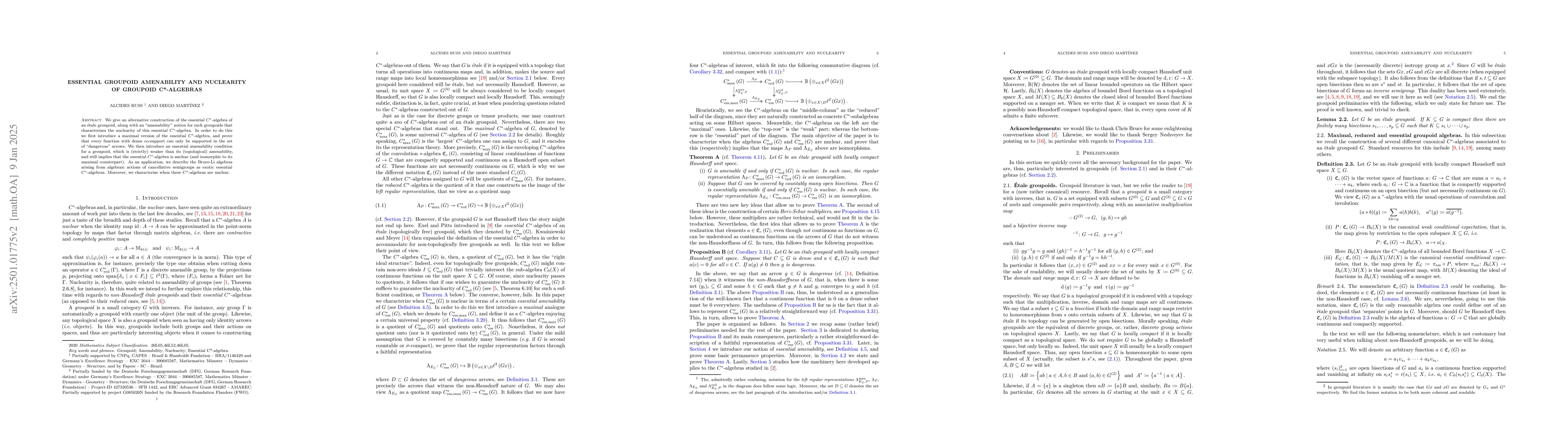 Thumbnail for Essential groupoid amenability and nuclearity of groupoid C*-algebras