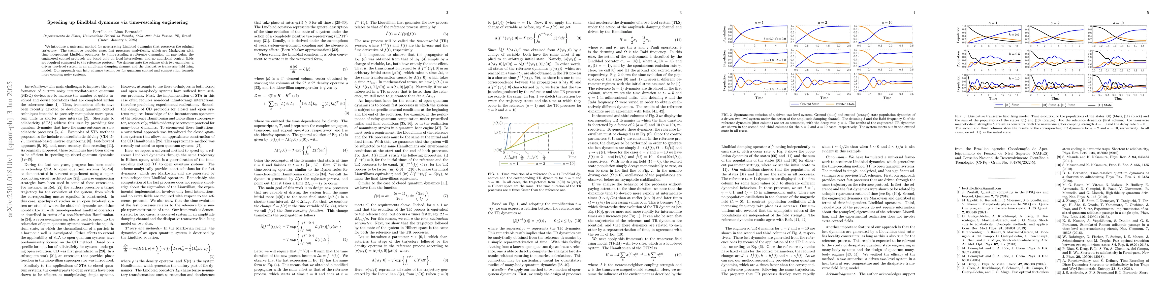 Thumbnail for Speeding up Lindblad dynamics via time-rescaling engineering
