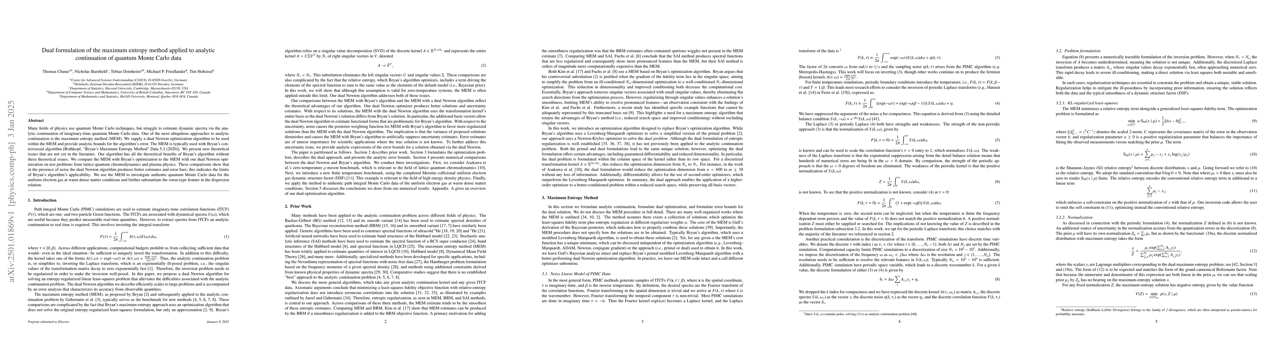 Thumbnail for Dual formulation of the maximum entropy method applied to analytic
  continuation of quantum Monte Carlo data