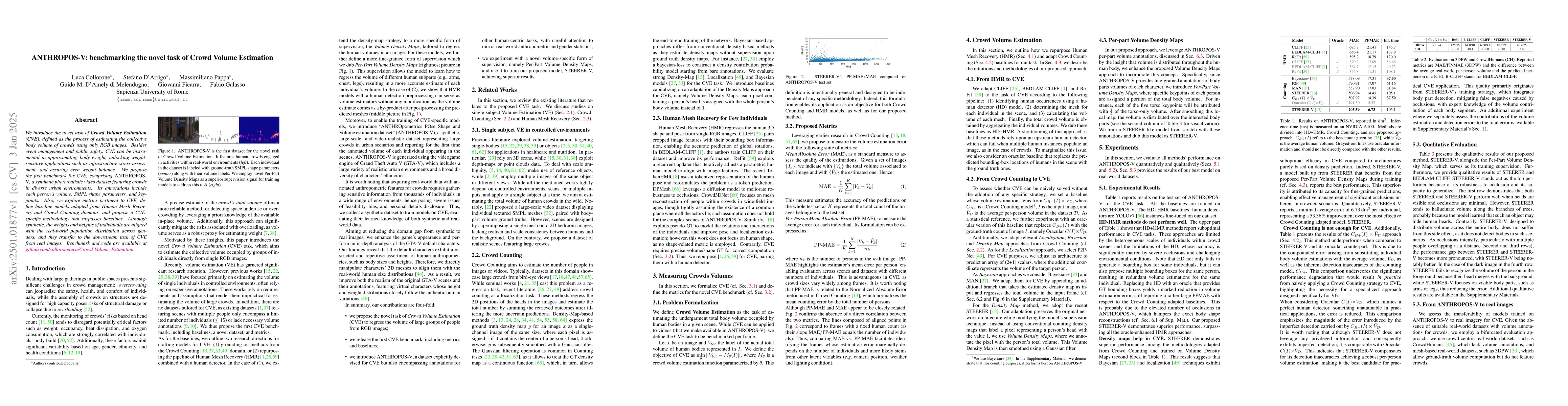 Thumbnail for ANTHROPOS-V: benchmarking the novel task of Crowd Volume Estimation