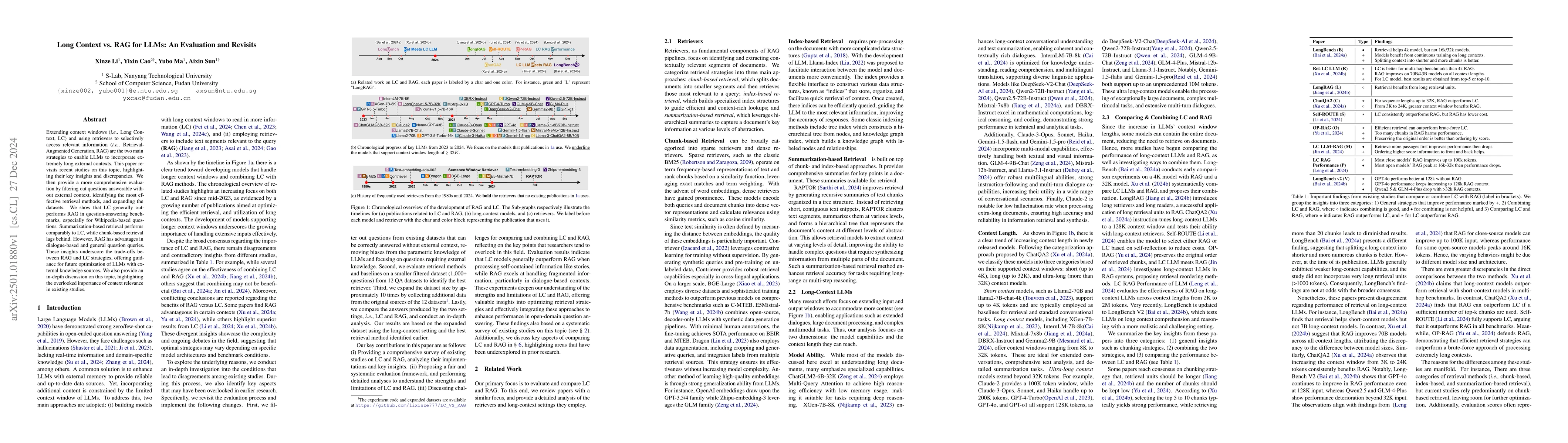Thumbnail for Long Context vs. RAG for LLMs: An Evaluation and Revisits