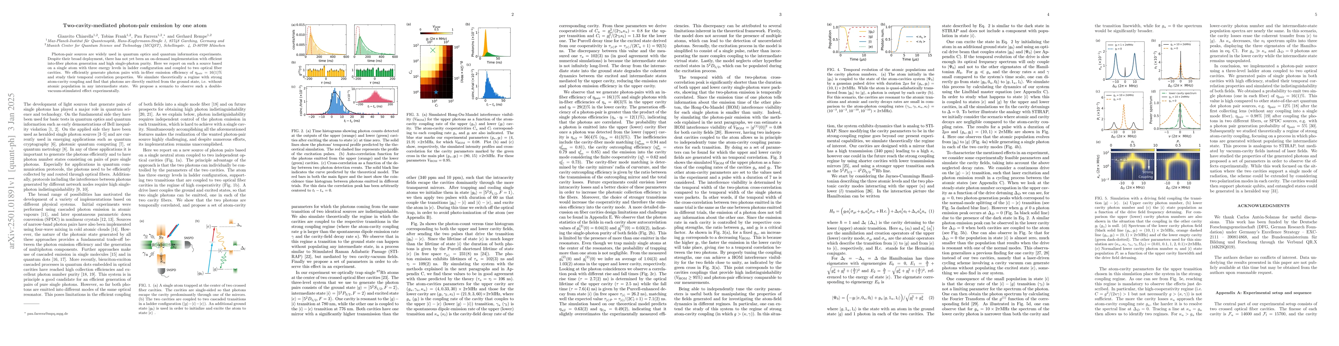 Thumbnail for Two-cavity-mediated photon-pair emission by one atom