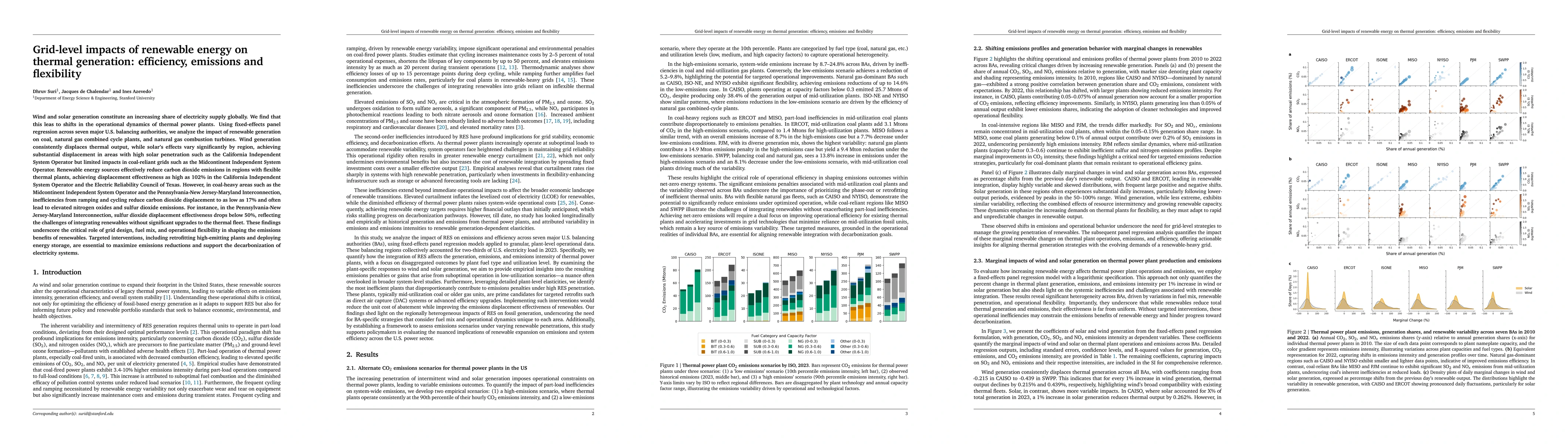 Thumbnail for Grid-level impacts of renewable energy on thermal generation:
  efficiency, emissions and flexibility