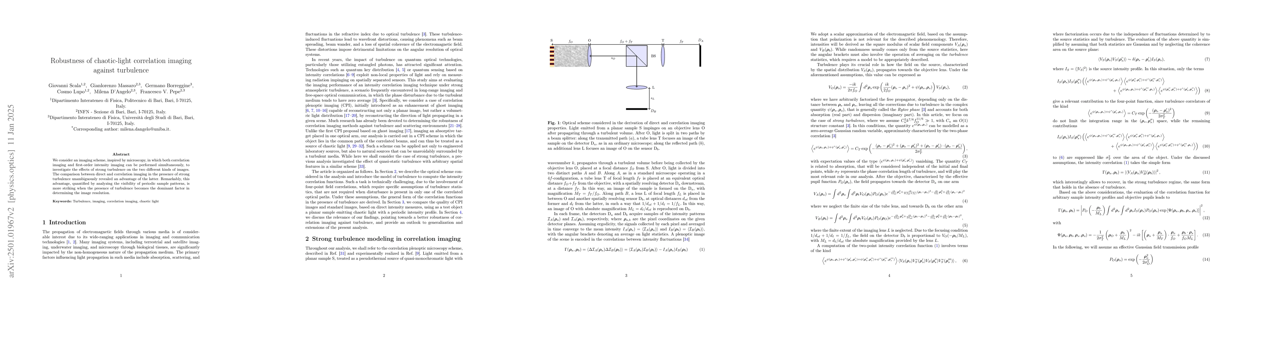 Thumbnail for Robustness of chaotic-light correlation plenoptic imaging against
  turbulence