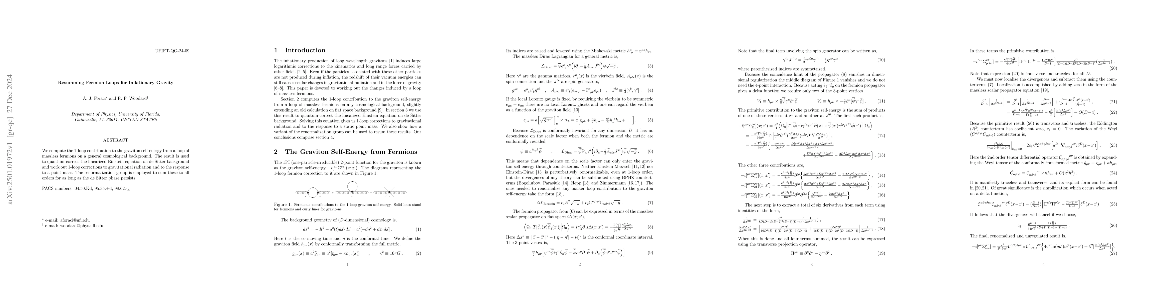 Thumbnail for Resumming Fermion Loops for Inflationary Gravity