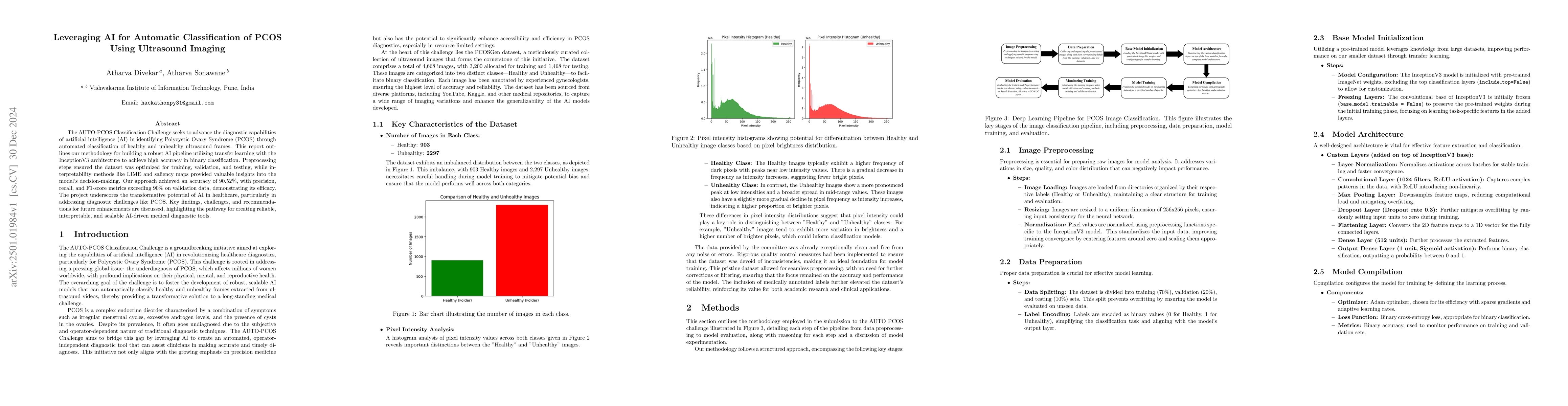 Thumbnail for Leveraging AI for Automatic Classification of PCOS Using Ultrasound
  Imaging