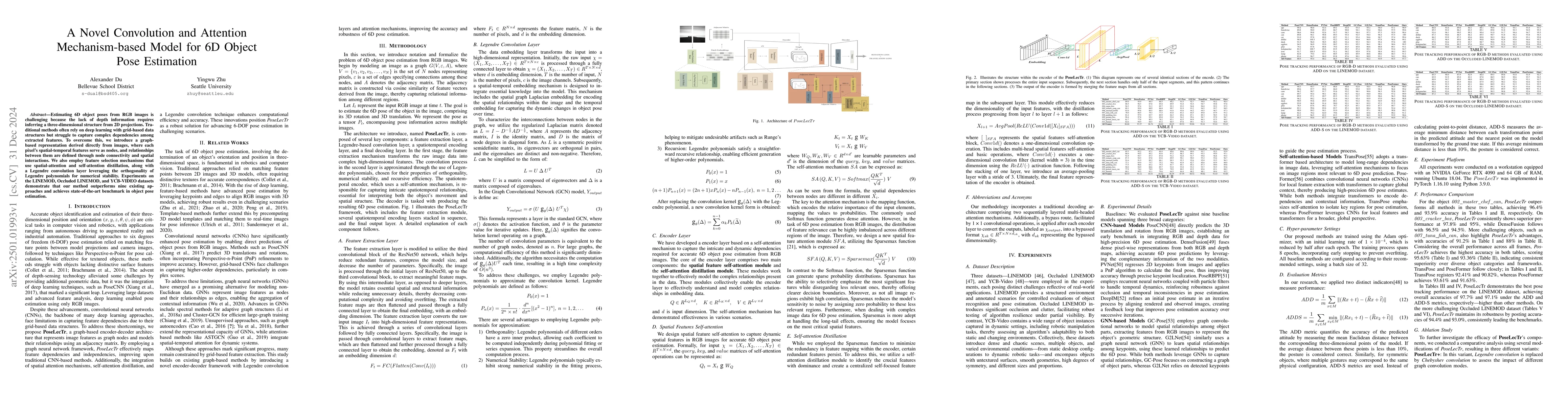 Thumbnail for A Novel Convolution and Attention Mechanism-based Model for 6D Object
  Pose Estimation
