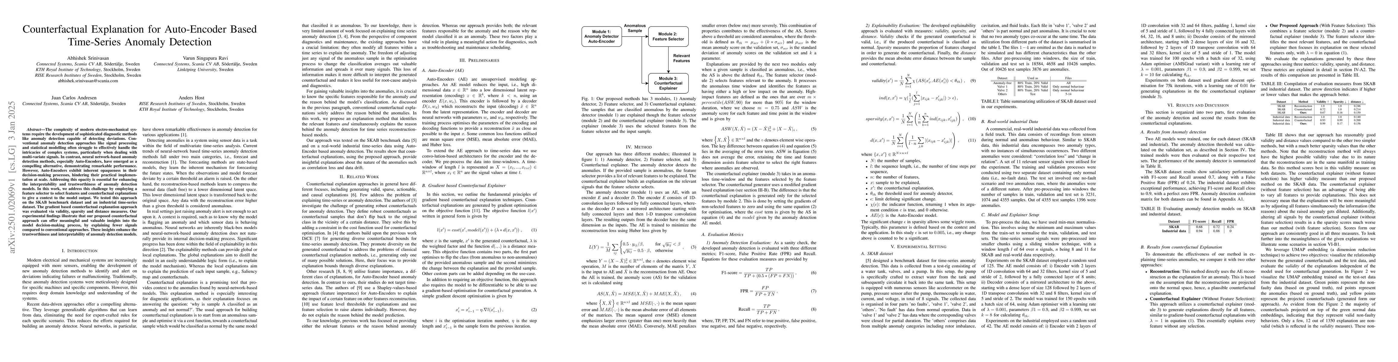 Thumbnail for Counterfactual Explanation for Auto-Encoder Based Time-Series Anomaly
  Detection