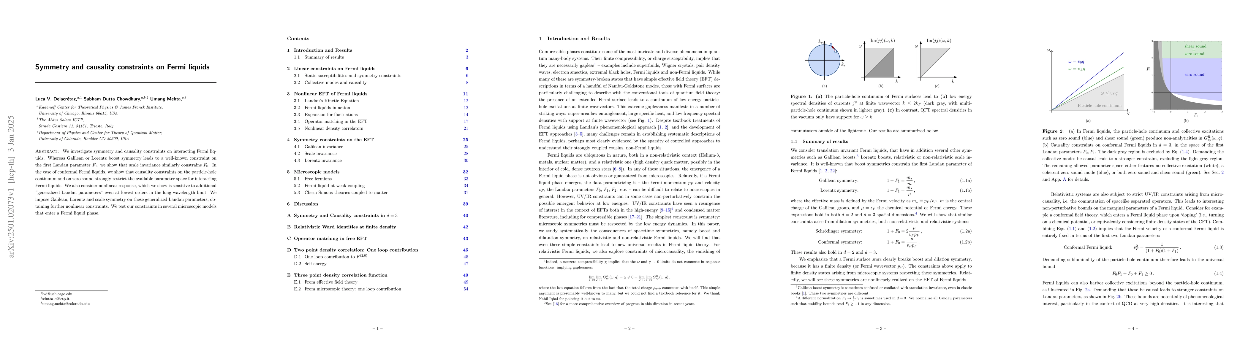 Thumbnail for Symmetry and causality constraints on Fermi liquids