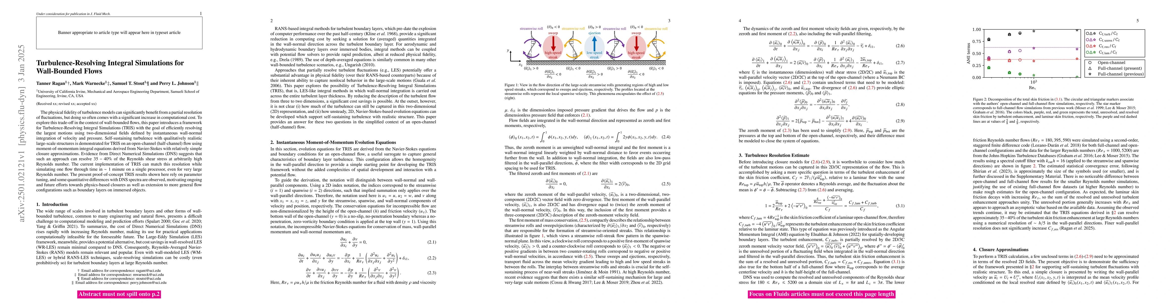 Thumbnail for Turbulence-Resolving Integral Simulations for Wall-Bounded Flows