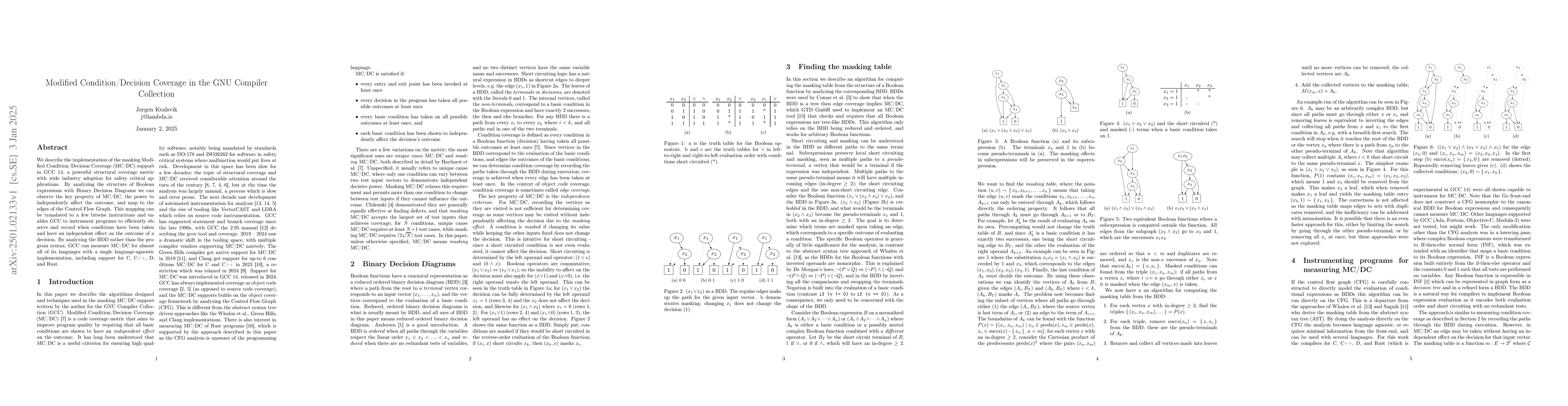 Thumbnail for Modified Condition/Decision Coverage in the GNU Compiler Collection