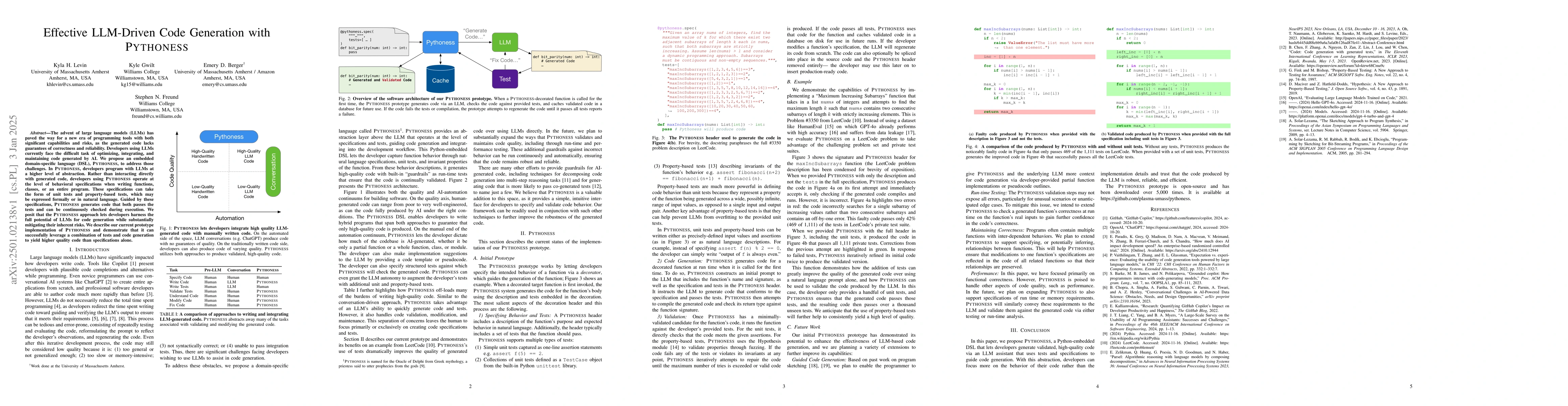 Thumbnail for Effective LLM-Driven Code Generation with Pythoness