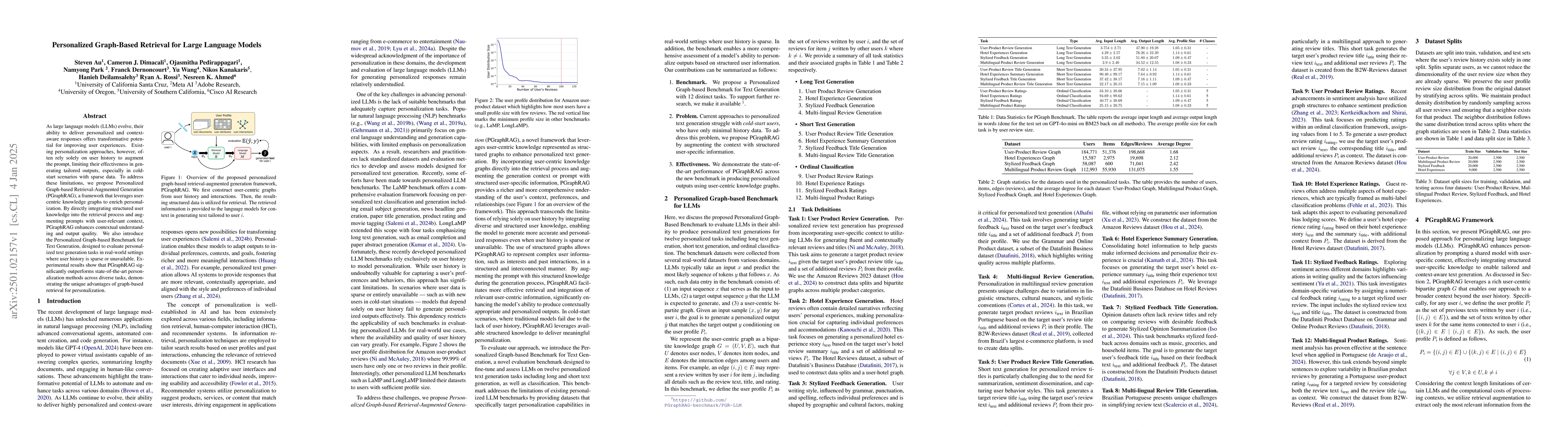 Thumbnail for Personalized Graph-Based Retrieval for Large Language Models