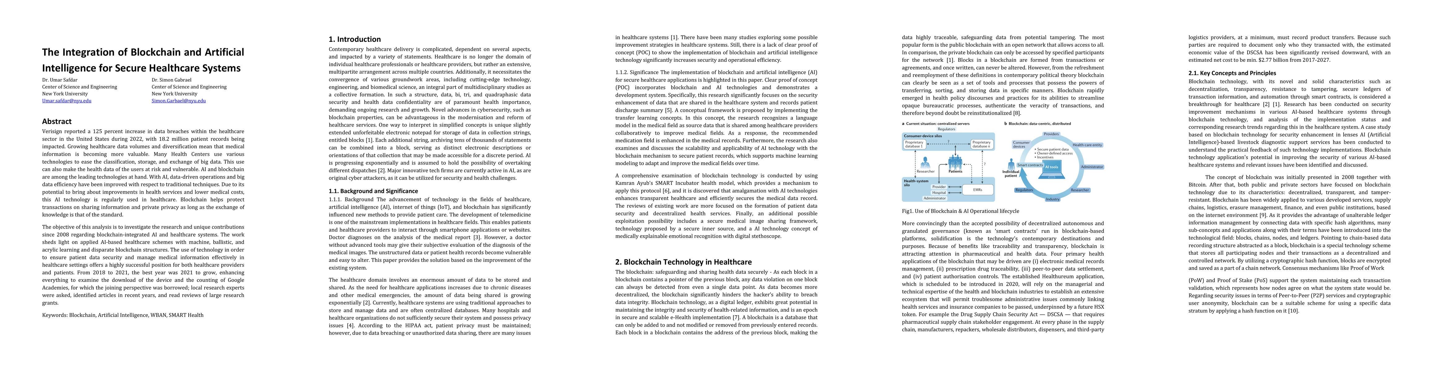 Thumbnail for The Integration of Blockchain and Artificial Intelligence for Secure
  Healthcare Systems