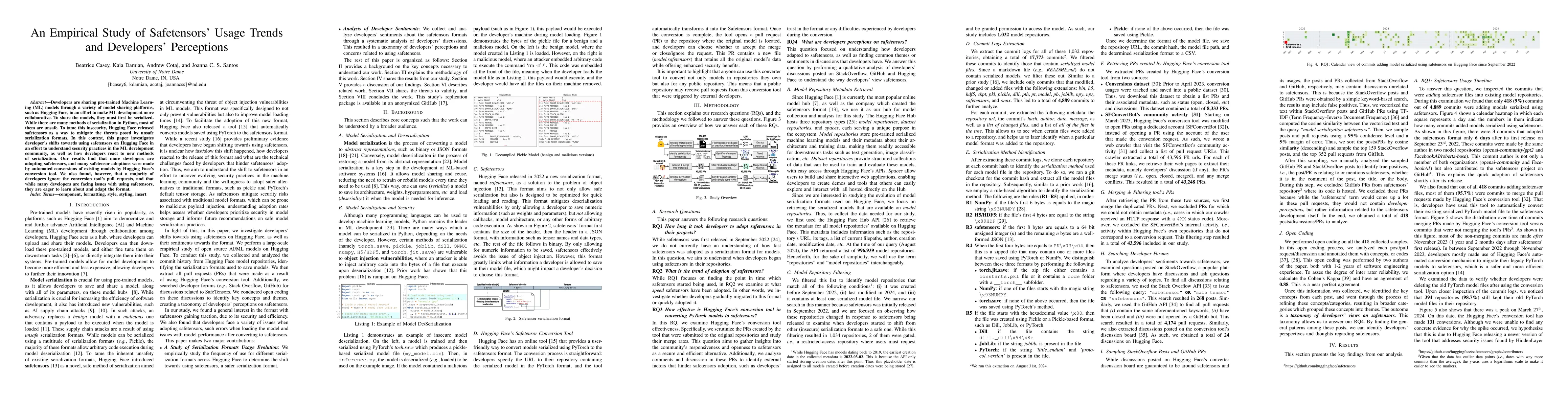 Thumbnail for An Empirical Study of Safetensors' Usage Trends and Developers'
  Perceptions