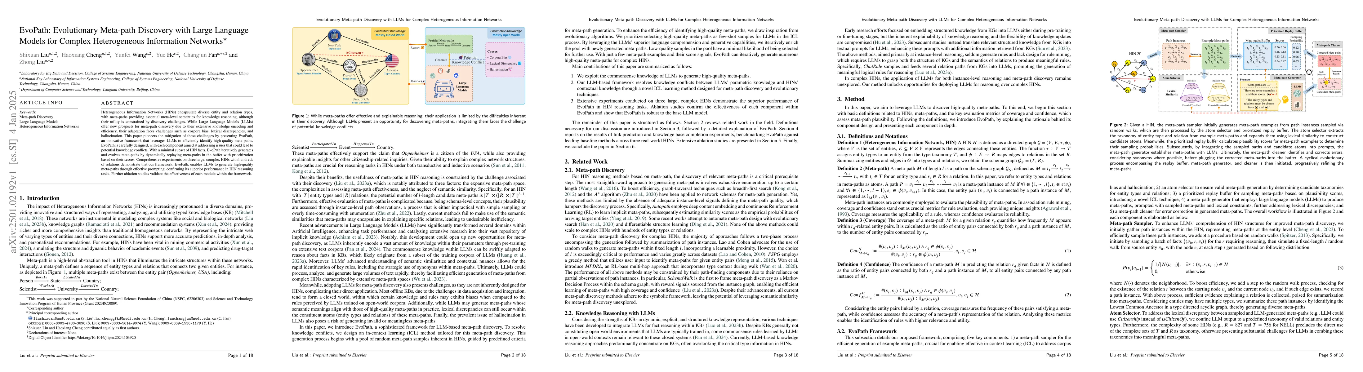 Thumbnail for EvoPath: Evolutionary Meta-path Discovery with Large Language Models for
  Complex Heterogeneous Information Networks