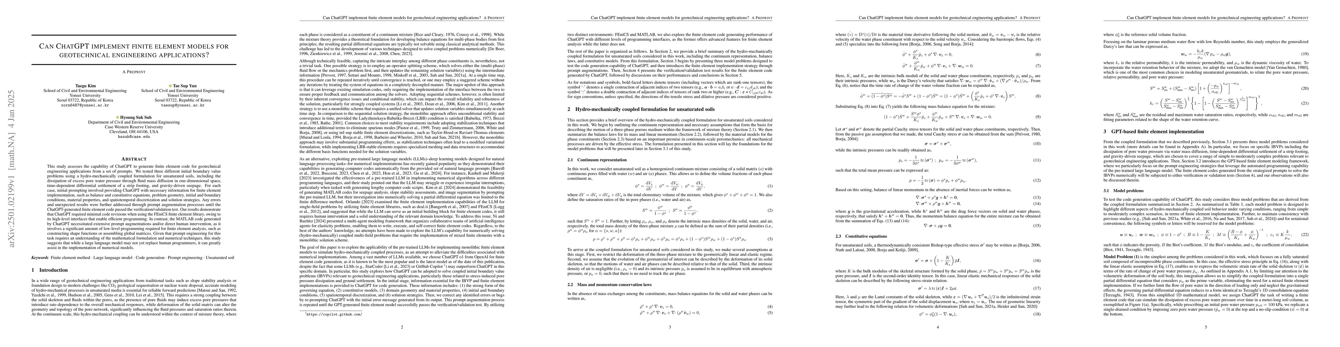 Thumbnail for Can ChatGPT implement finite element models for geotechnical engineering
  applications?