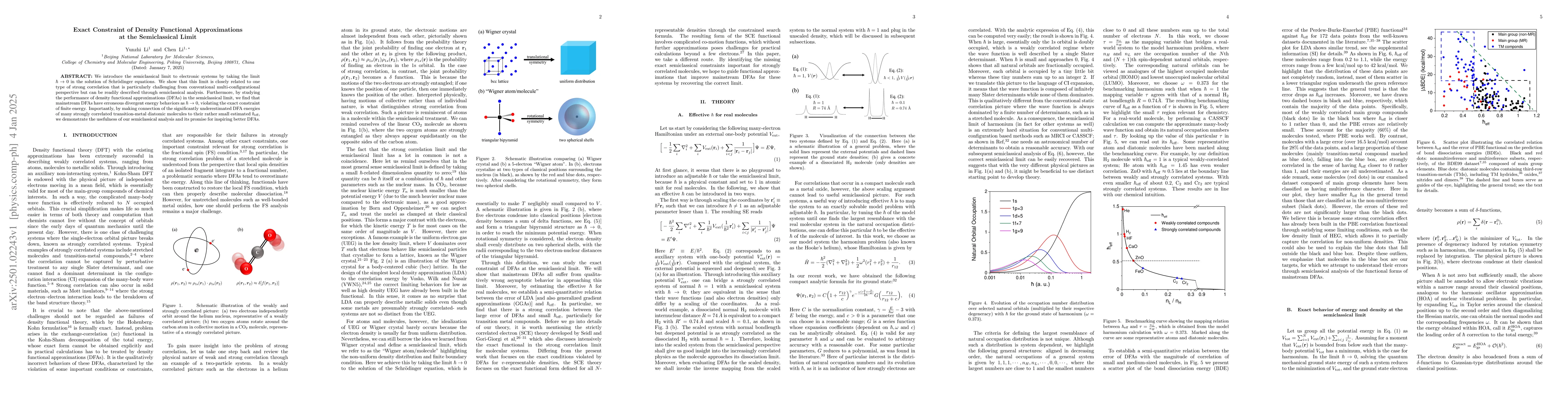 Thumbnail for Exact Constraint of Density Functional Approximations at the
  Semiclassical Limit