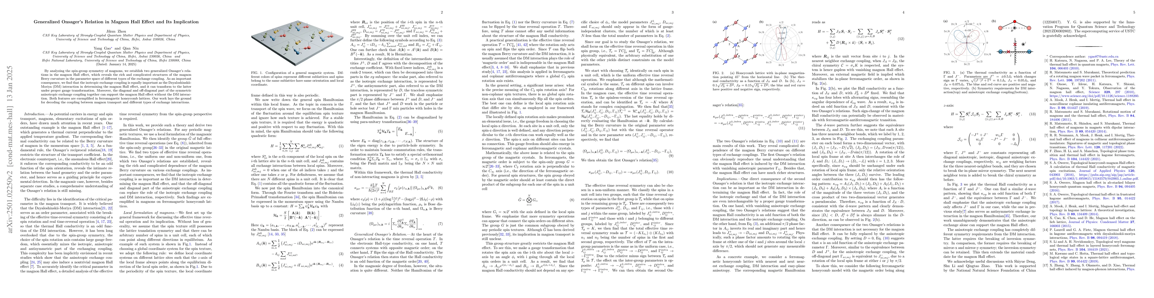Thumbnail for Generalized Onsager's Relation in Magnon Hall Effect and Its Implication