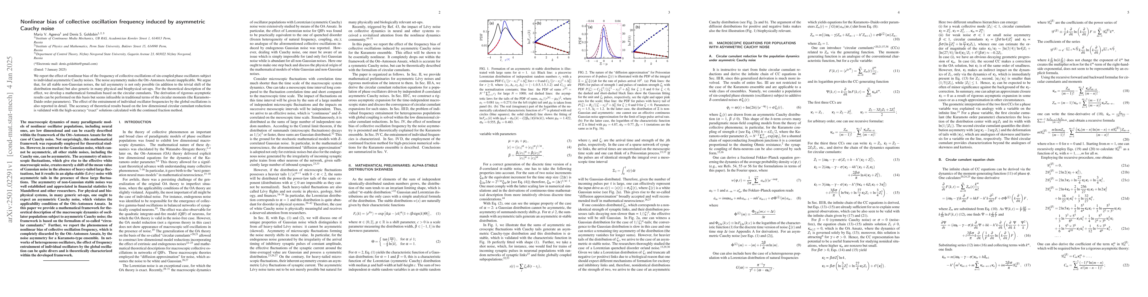 Thumbnail for Nonlinear bias of collective oscillation frequency induced by asymmetric
  Cauchy noise