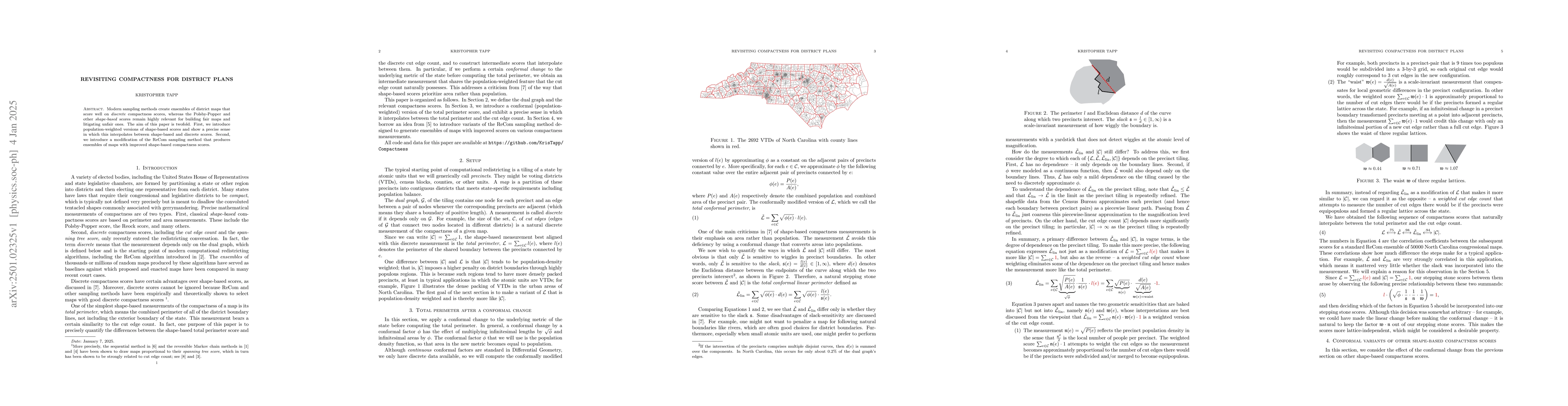 Thumbnail for Revisiting Compactness for District Plans
