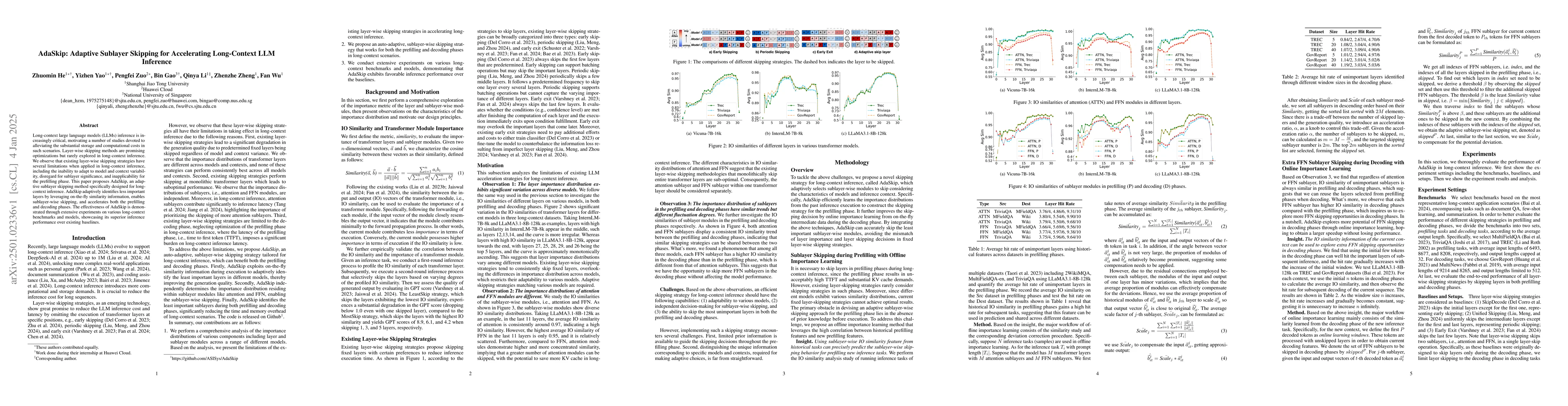 Thumbnail for AdaSkip: Adaptive Sublayer Skipping for Accelerating Long-Context LLM
  Inference