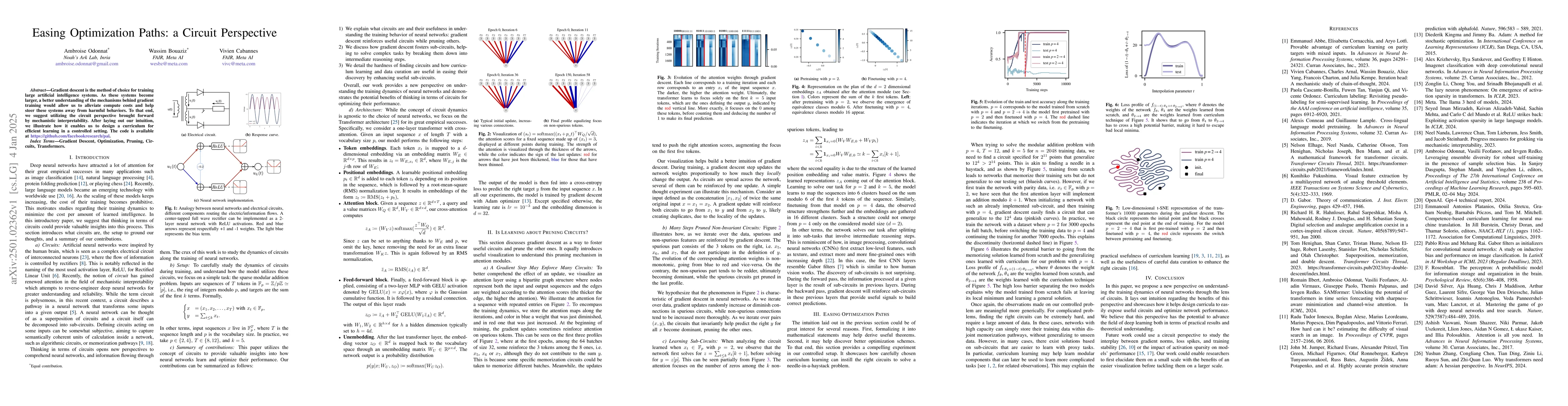 Thumbnail for Easing Optimization Paths: a Circuit Perspective