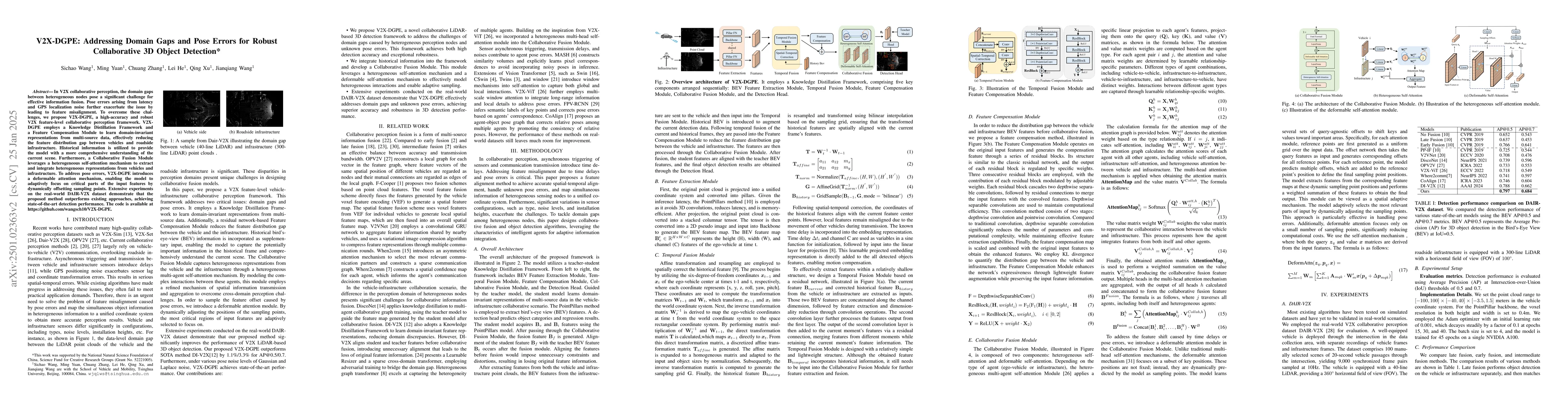 Thumbnail for V2X-DGPE: Addressing Domain Gaps and Pose Errors for Robust
  Collaborative 3D Object Detection