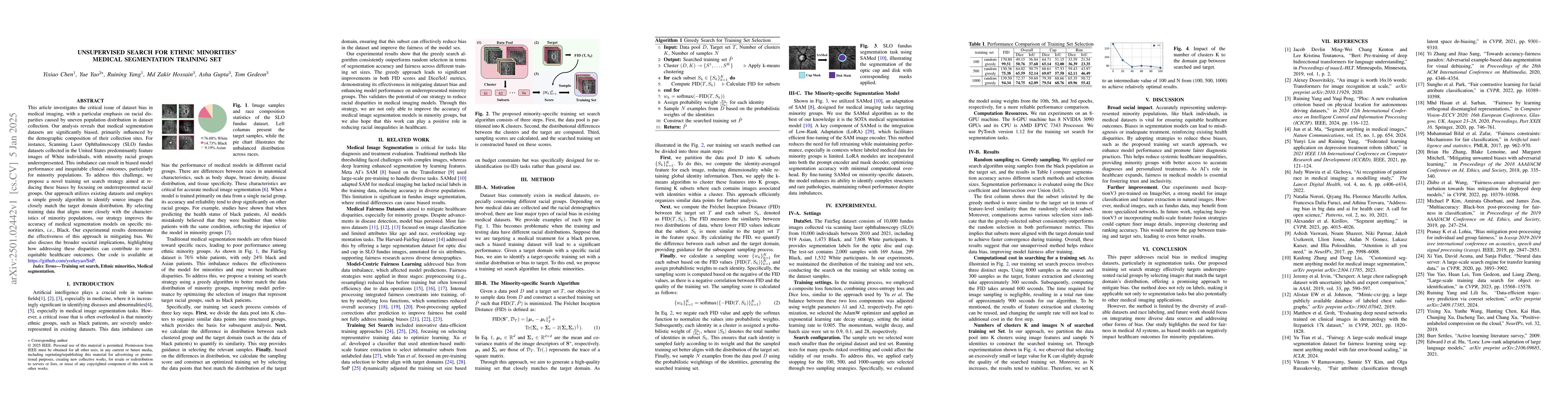 Thumbnail for Unsupervised Search for Ethnic Minorities' Medical Segmentation Training
  Set