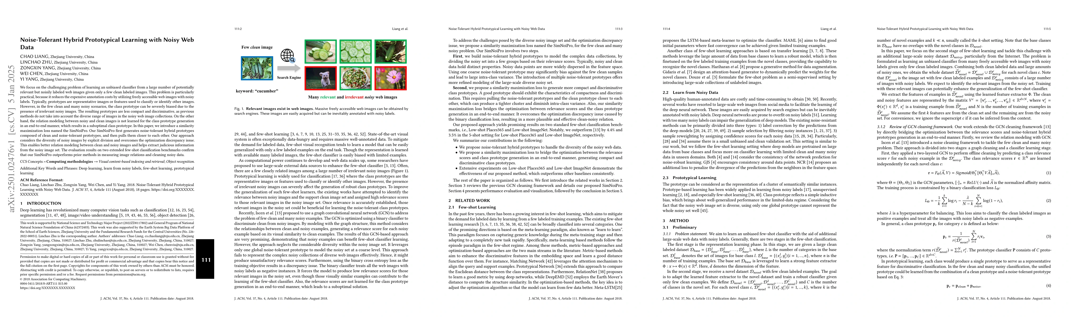 Thumbnail for Noise-Tolerant Hybrid Prototypical Learning with Noisy Web Data