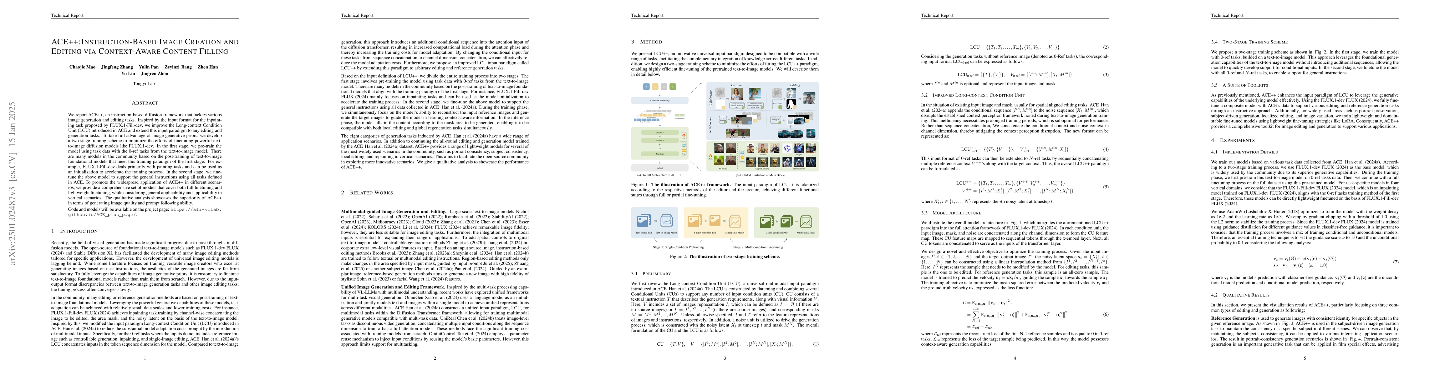 Thumbnail for ACE++: Instruction-Based Image Creation and Editing via Context-Aware
  Content Filling